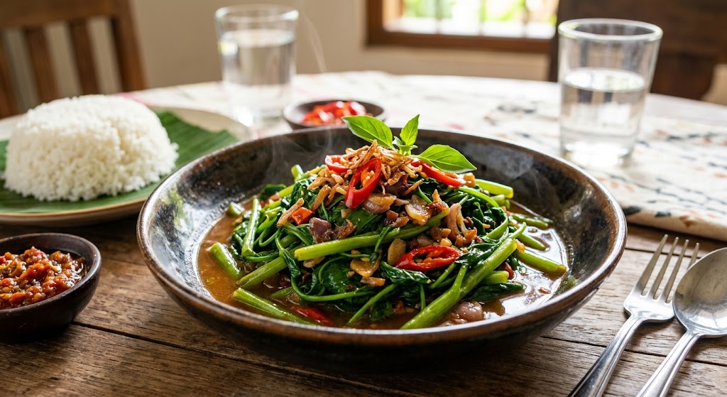 Nikmat dan Praktis! Cara Membuat Tumis Kangkung Terasi yang Renyah dan Bebas Layu